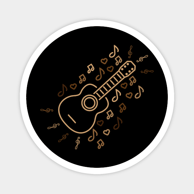 Guitar Lovers Magnet by MaiKStore